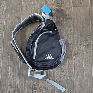 New Waterfly Black and Gray Crossbody Slingbag